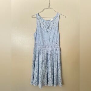 Altar'd State Periwinkle Blue Lace Dress
